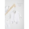 Piccolino Βαπτιστικό κοστούμι Luciano σε χρώμα White